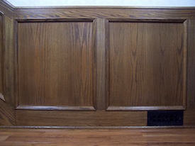 Wainscot with rails