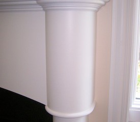 Contemporary painted mantel