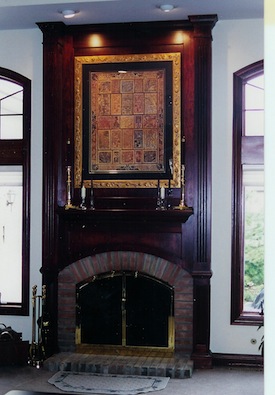 Surround with overmantel